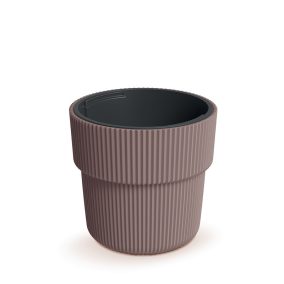 Milly Bordázott Műanyag Virágcserép Marsala 29.9 cm