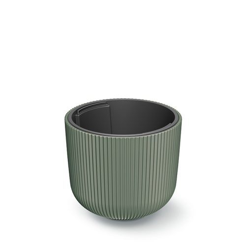 Milly Bordázott Kaspó Fenyőzöld 29,8 cm