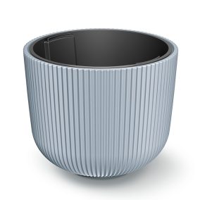 Milly Bordázott Kaspó Világosszürke 47 cm