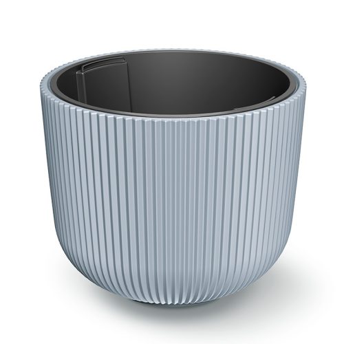 Milly Bordázott Kaspó Világosszürke 47 cm