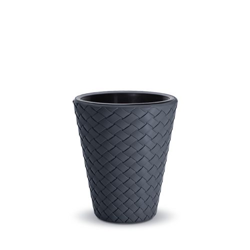 Matuba Fonott Mintás Kaspó Antracit 30 cm