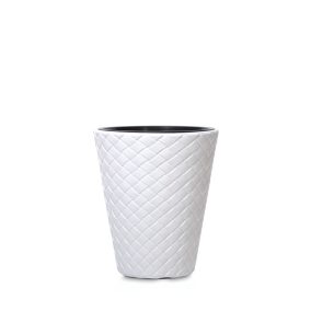 Matuba Fonott Mintás Kaspó Fehér 40 cm