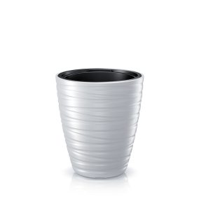 Maze Hullám Mintás Kaspó 37,5 cm Fehér