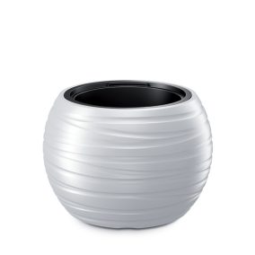 Maze Gömb Kaspó Fehér 43,6 cm Hullámmintás