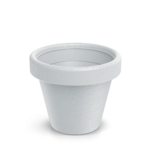 Origina Klasszikus Műanyag Virágcserép Fehér 39 cm