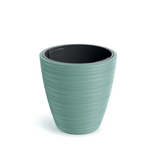 Vena Round Zsályazöld Bordázott Kaspó 35 cm