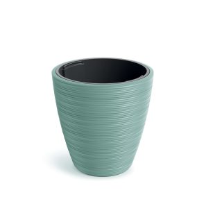 Vena Round Zsályazöld Bordázott Kaspó 39 cm