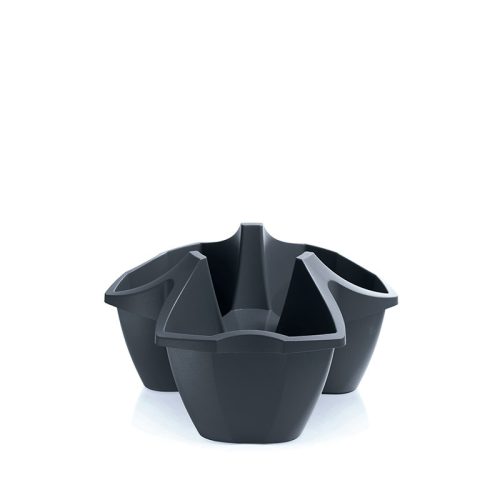 Crown Korona Virágtartó Antracit 48 cm