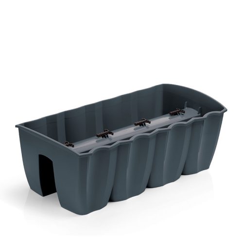 Crown 580 Antracit Műanyag Erkélyláda