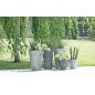 Cube Beton Effect Antracit Kaspó 11 cm