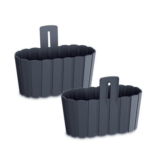 Boardee Wall Antracit Fali Virágtartó 27 cm