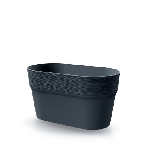 Furu Ovális Virágtartó Antracit 148