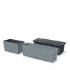 Furu Case Beton Virágláda 58 cm Bordázott csomag