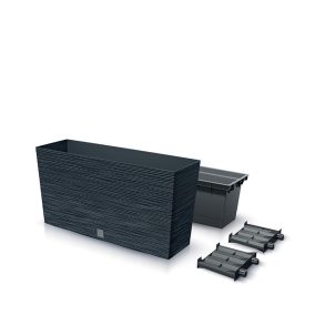 Furu Case M Bordás Virágláda Antracit 77 cm