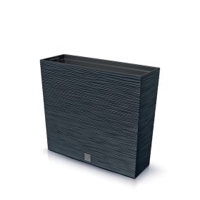   Furu Case T Téglalap Alakú Virágláda Antracit 77 cm Bordázott