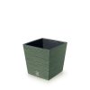 Furu Square Alacsony Négyzetes Virágtartó Földzöld 24 cm