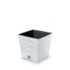 Furu Square Alacsony Négyzetes Virágtartó Fehér 24 cm
