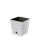 Furu Square ECO Fa Hatású Alacsony Virágtartó - Fehér - 24 cm csomag
