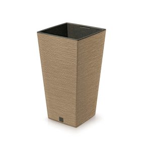Furu Square ECO Wood Négyzetes Virágcserép Natúr-Öko 24 cm