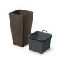 Furu Square ECO Wood Négyzetes Kaspó Kávébarna 26,5 cm
