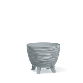 Furu Dizájn Virágtartó Világosszürke 23,6 cm Bordázott