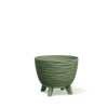 Furu Dizájn Virágtartó Földzöld 23,6 cm Bordázott