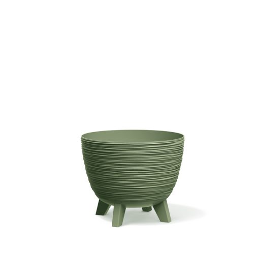 Furu Dizájn Virágtartó Földzöld 23,6 cm Bordázott