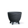 Furu Design Virágtartó Antracit 29 cm Bordázott