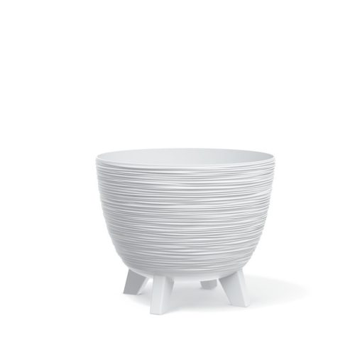 Furu Design Virágtartó Fehér 29 cm Bordázott