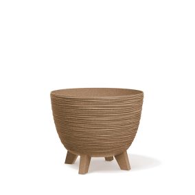 Furu ECO Wood Natúr Fa Kompozit Virágtartó Lábakon