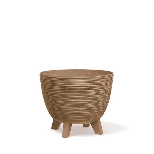 Furu ECO Wood Natúr Fa Kompozit Virágtartó Lábakon