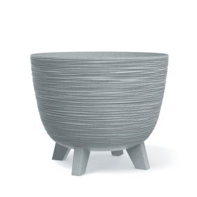 Furu Dizájn Virágtartó Világosszürke 39,5 cm Bordázott