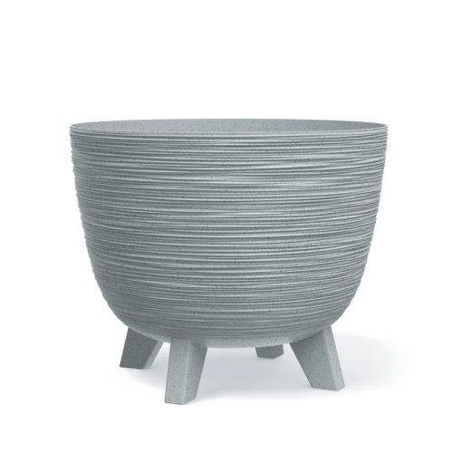 Furu Dizájn Virágtartó Világosszürke 39,5 cm Bordázott