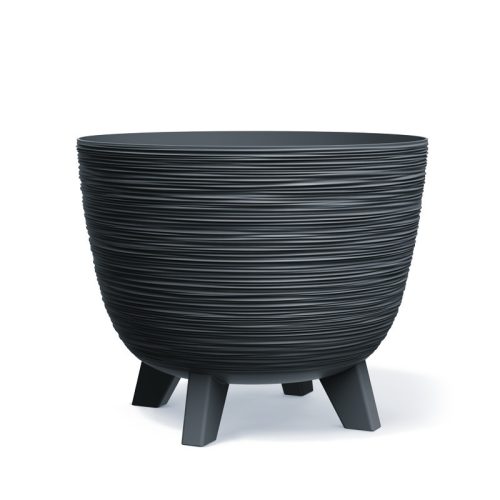 Furu Design Kaspó Antracit 39,5 cm Bordázott