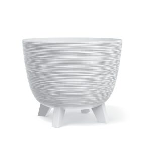 Furu Design Kaspó Fehér 39,5 cm Bordázott