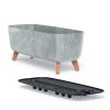 Gracia Case Beton Effect Téglalap Alakú Virágtartó Beton Hatású 39 cm