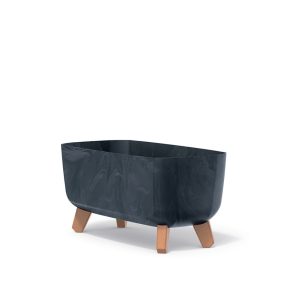 Gracia Case Beton Effect Virágtartó Láda Antracit 39 cm