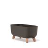 Gracia Case ECO Wood Téglalap Alakú Virágtartó Kávébarna 39 cm