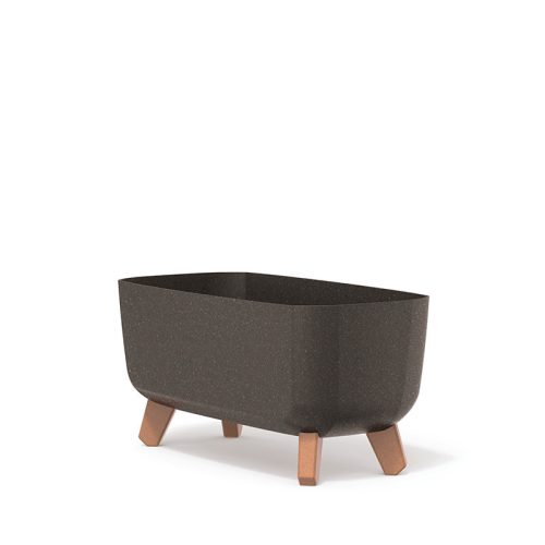 Gracia Case ECO Wood Téglalap Alakú Virágtartó Kávébarna 39 cm