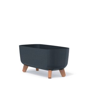 Gracia Case ECO Wood Antracit Kaspó Fa Lábakkal