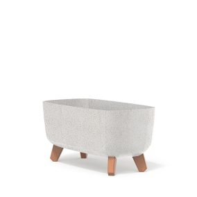 Gracia Case ECO Wood Téglalap Alakú Virágtartó Fehér 39 cm