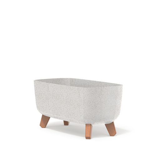Gracia Case ECO Wood Téglalap Alakú Virágtartó Fehér 39 cm