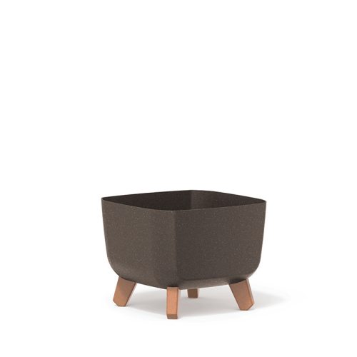 Gracia Square ECO Wood Virágtartó Kávébarna 24 cm