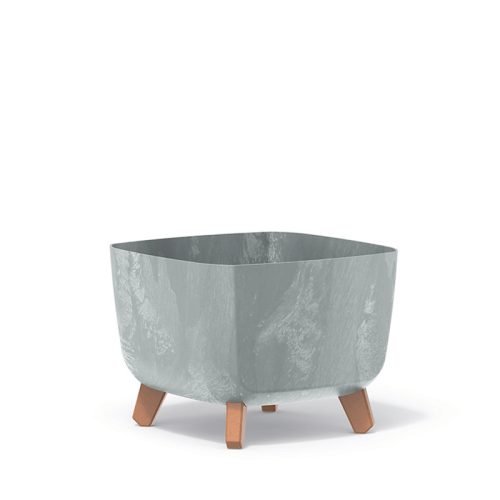 Gracia Square Beton Hatású Virágtartó - Szürke - 29 cm