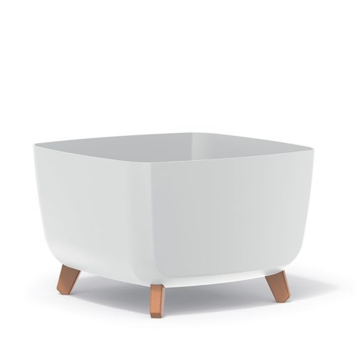 Gracia Square Dizájn Virágtartó Fehér 39 cm Fa Lábakkal