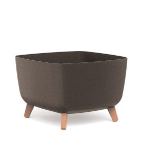 Gracia Square ECO Wood Virágtartó Kávébarna 39 cm