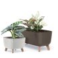 Gracia Square ECO Wood Virágtartó Kávébarna 39 cm