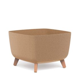 Gracia Square ECO Wood Virágtartó Natúr 39 cm