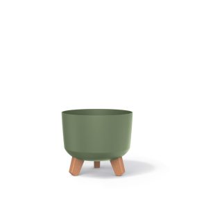 Gracia Dizájn Virágtartó Föld-zöld 20 cm Fa Lábakkal