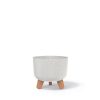Gracia ECO Wood Virágtartó Lábakon Fehér 20 cm